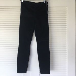 GAP blue velvet leggings